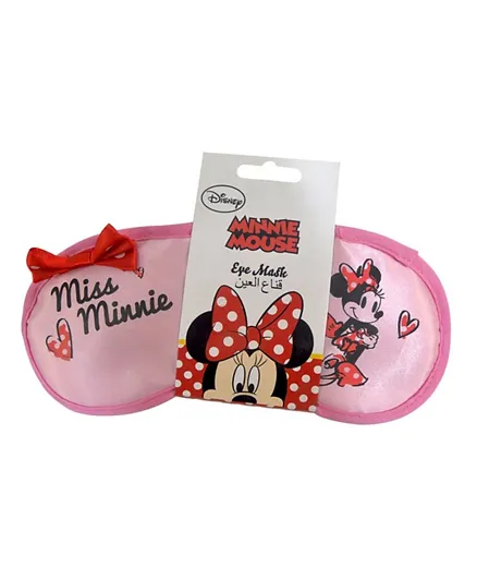 Poplar Linens Eye Mask Miss Minnie - Pink