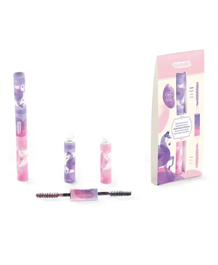 Namaki Organic Hair Mascara Double Tip Pink Purple - 9mL