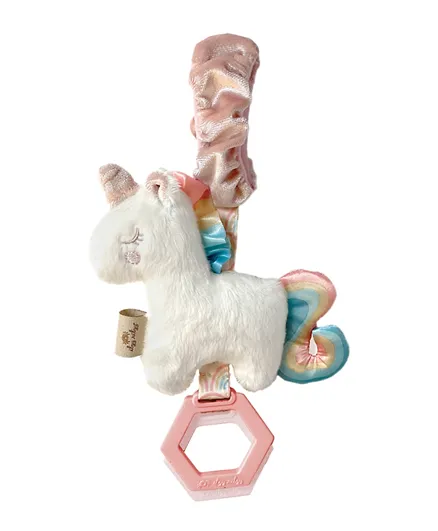 Itzy Ritzy Jingle Attachable Unicorn Travel Toy - White