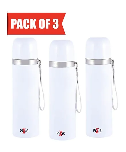 Pixie Thermo Flask White Pack of 3 - 500 ml