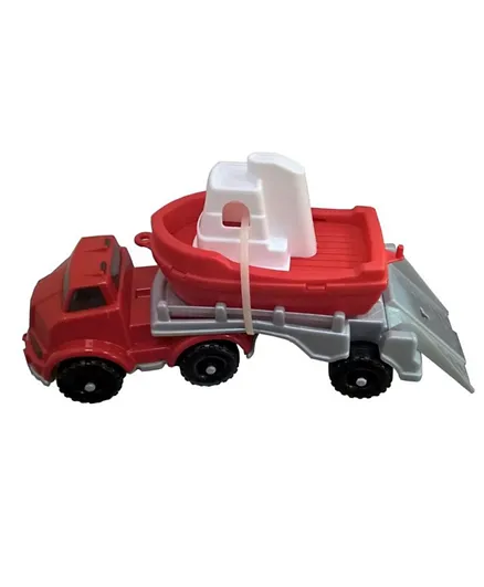 Pilsan Master Transport Truck With Red Ship - Multicolor