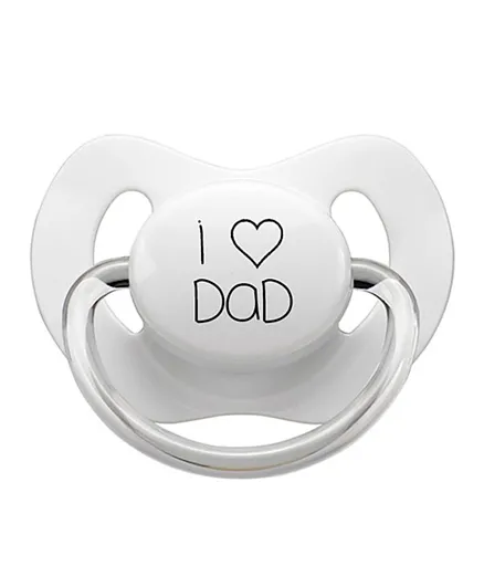 Little Mico I LOVE DAD Silicone Pacifier - Size 2