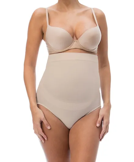 RelaxMaternity 5100 Cotton Over The Bump Maternity Knickers - Nude
