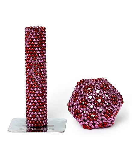 Speks Two-Tone Magnetic Balls Red - 512 Pieces