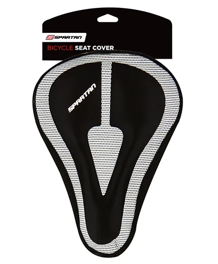 Spartan Bicycle Seat Cover - Black & Silver