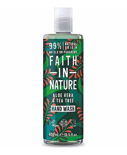 Faith In Nature Hand Wash - Aloe Vera & Tea Tree - 300ml