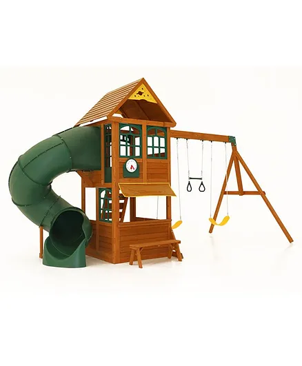 KidKraft Forest Ridge Swing Playset - Multicolour