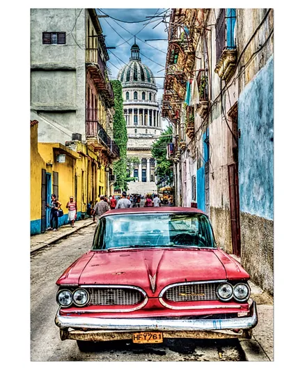Educa Vintage Car In Old Havana Puzzle - 1000 Pieces