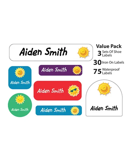 Ajooba My Labels Personalised Name Labels for Kids My Nursery Labels 027 - Pack of 108