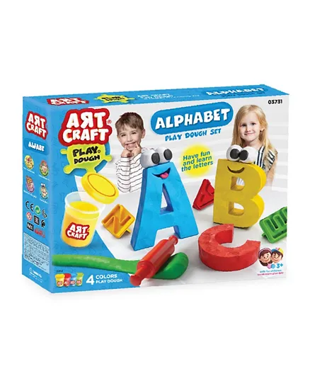 Dede Artcraft Alphabet Play Dough Set - 36 Pieces