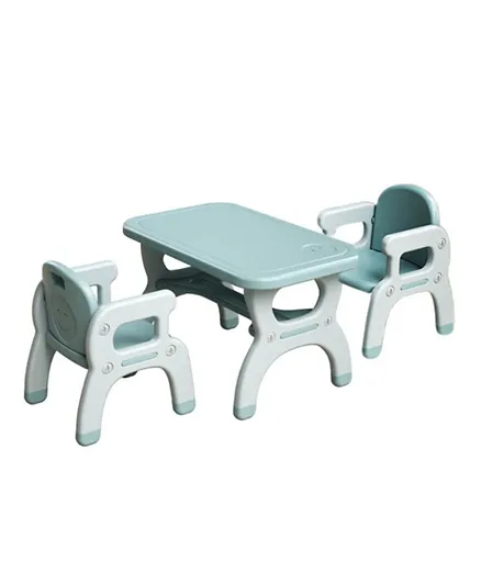 طاولة مايتس للأطفال مع كرسيين - أزرق
