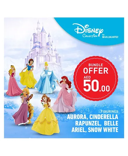 Bullyland Disney Princess Figurines Pack Of 6 - Multicolour
