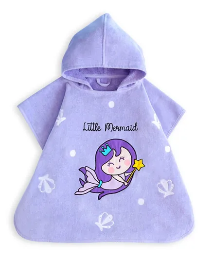 Milk&Moo Kids Poncho Little Mermaid - Purple
