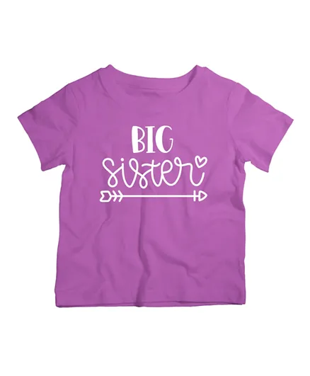 Twinkle Hands Big Sister T-Shirt - Purple
