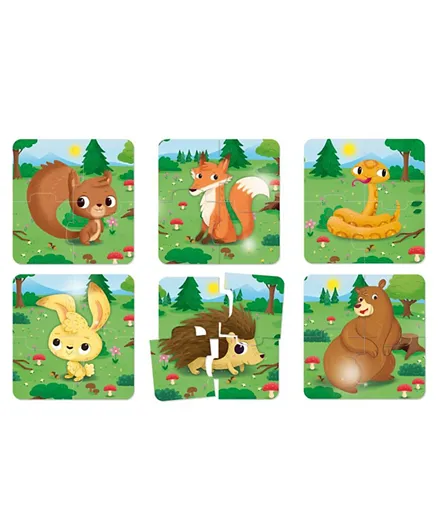 Carotina The Forest Baby Puzzle - Pack of 6 Puzzles