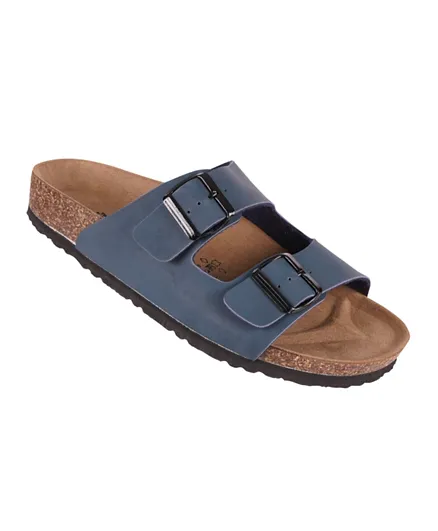 Biochic Double Strap Slip On Sandals 012 366 9900 - Blue