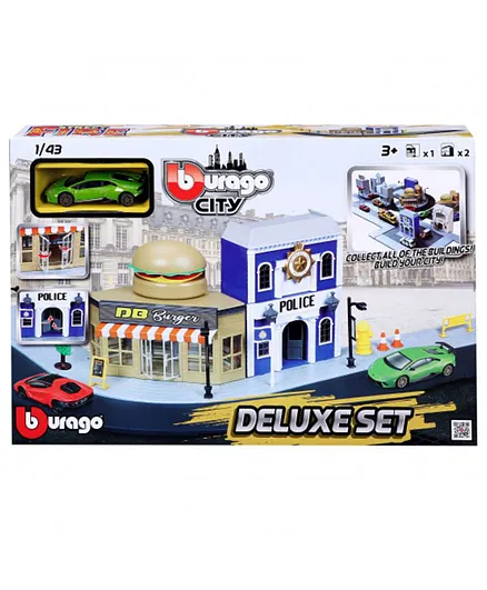 Bburago 1:43 Str. Fire City Deluxe Playset