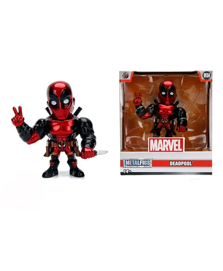 Jada Marvel Deadpool Figure Red Black -  10.16 cm