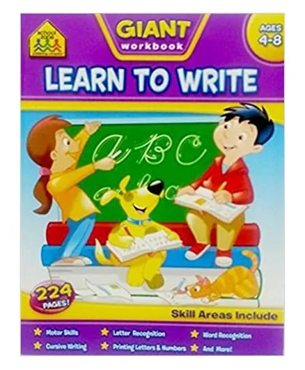 Wilco International Giant Workbook Learn To Write - 224 Pages