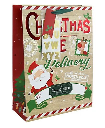 Eurowrap Juvenile Extra Large Christmas Theamed Gift Bag