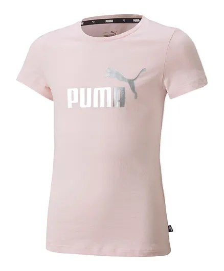 PUMA ESS+ Logo Tee - Chalk Pink