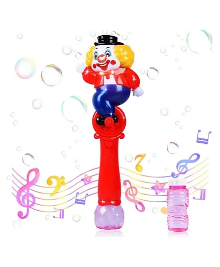 Wanna Bubbles Clown Joker Bubble Wand with Music and Lights