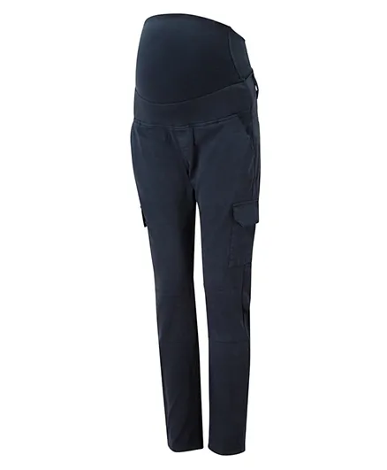Mums & Bumps Isabella Oliver Stretch Maternity Cargo Pants - Navy