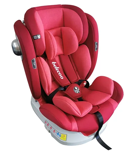 Belecoo Ultimate Spin 360 Degree Safety Car Seat with SIP and ISOFIX - Red