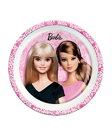 Barbie Kids Mico Plate - Pink