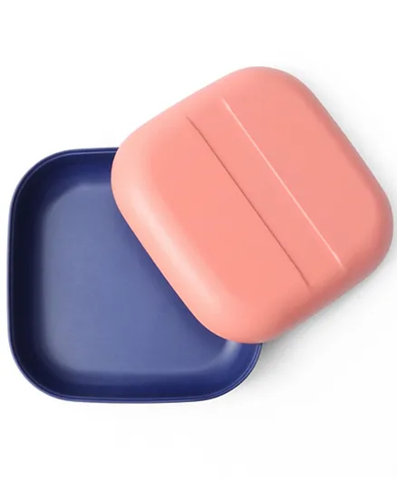 Ekobo Go Duo Color Snack Box - Coral and Royal Blue