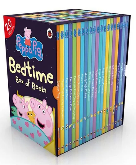 Peppa Pig Bedtime Box of Books Set - Pack of 20