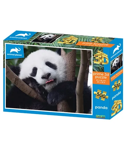 Prime 3D Puzzles Discovery Giant Panda Puzzle - 500 Pieces