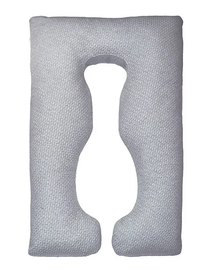 Moon Bamboo U Shaped  Maternity Pillow - Grey