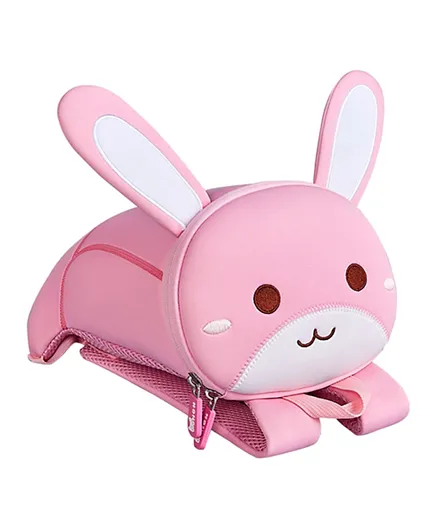 Nohoo Rabbit 3D Backpack Pink - 9.84 Inches