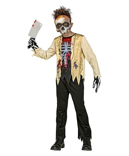 WIDMANN Zombie Skeleton Shirt Pants Mask - Multicolor