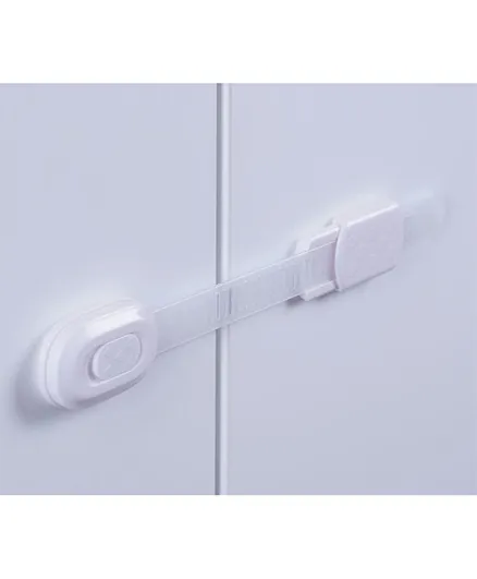 طقم قفل متعدد الأقفال إليودير من بان هوم - قطعتين قابل للتعديل - أبيض