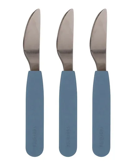 Filibabba Silicone Knife 3-Pack - Powder Blue