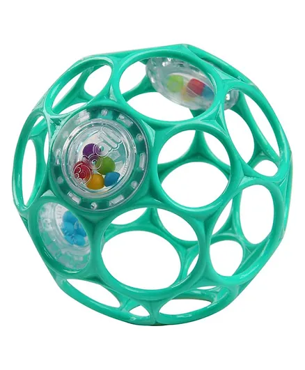 Oball Rattle Easy-Grasp Toy Ball - Teal