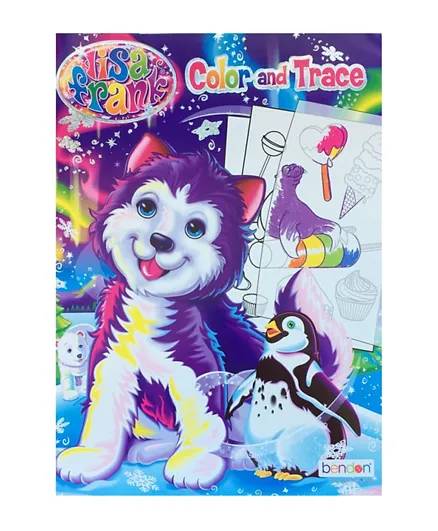 Color and Trace Fun Drawing Coloring Activity Book With Cut-Out Characters and Stands - English