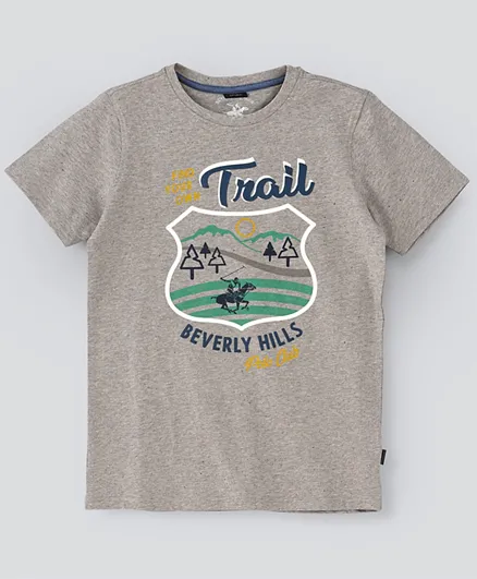 Beverly Hills Polo Club Find Your Own Trail Tee - Grey Melange
