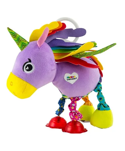 Lamaze Tilly Twinklewigs Clip On Pram and Pushchair Newborn Baby Toy - Unicorn