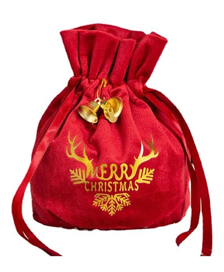 Highland Merry Christmas Fabric Gift Bag - Red Online in UAE, Buy at ...