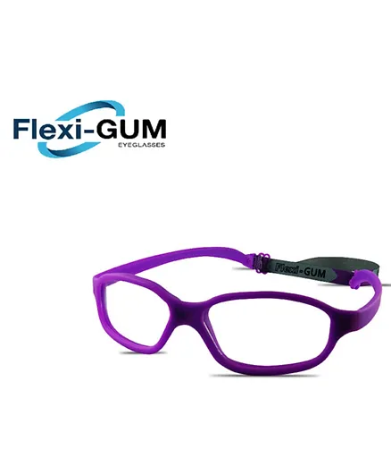 Flexi Gum Flexible Kids Eyeglasses Frame with Strap - Lilac