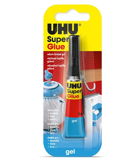 UHU Super Glue Gel Blister - 2g