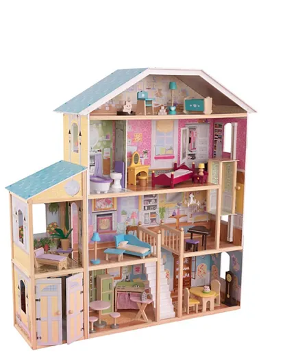 KidKraft Wooden Majestic Mansion Dollhouse - Multicolour
