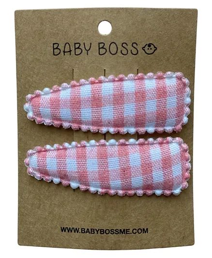 Baby Boss ME Kids Hair Clip - Pink Stripes