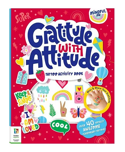 Hinkler Mindful Me Gratitude with Attitude Tattoo Activity Book - English