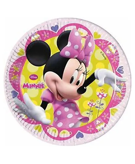 Disney Procos Minnie Bow Tique Paper Plates Pack of 8 - 9 Inches