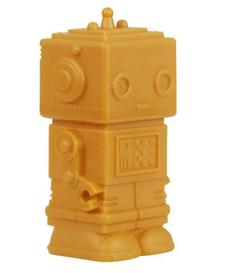 آ ليتل لافلي كومباتي - مصباح صغير بشكل روبوت - ذهبي