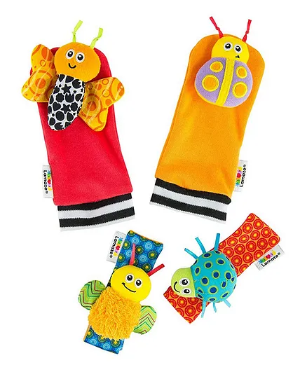 Lamaze Gardenbug Footfinder & Wrist Rattle Set